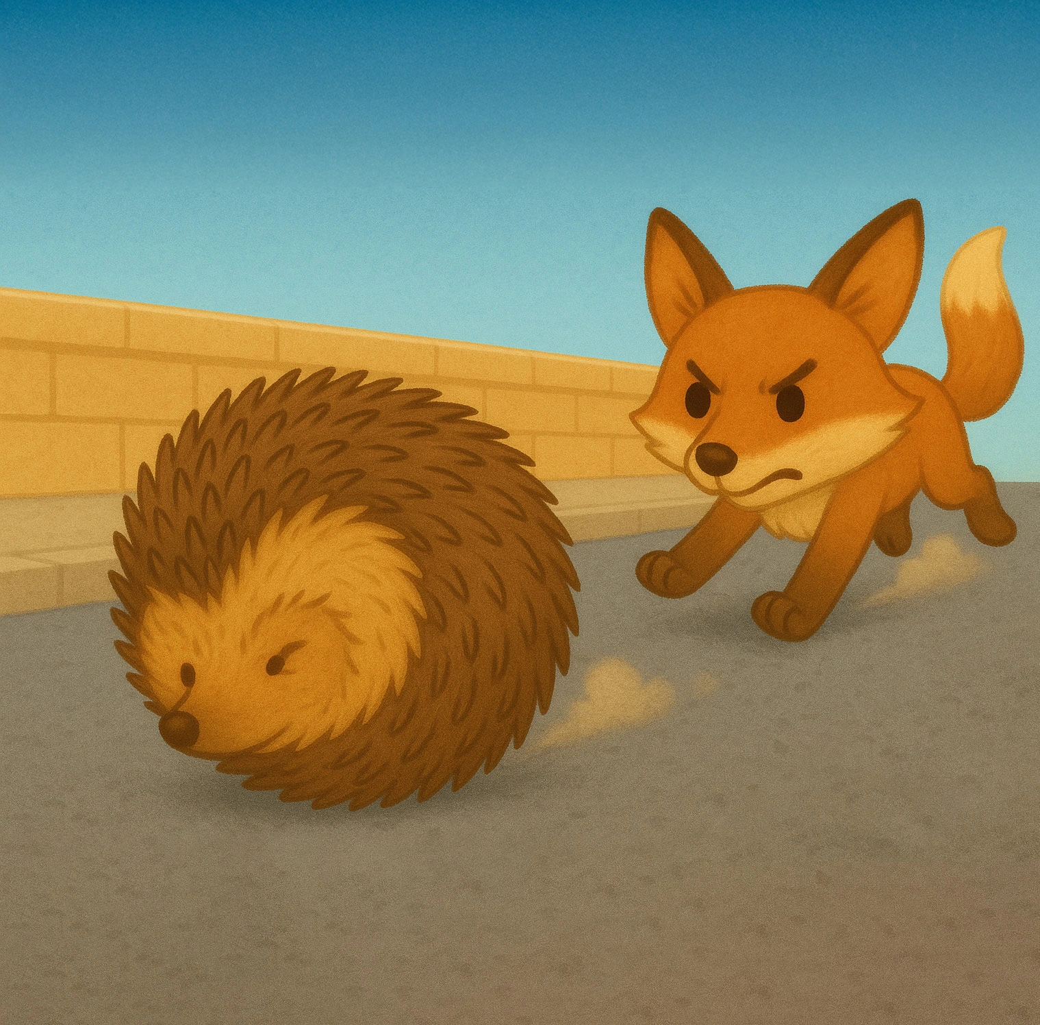 Harry the Hedgehog — original illustration from page 8 of The Unlucky Hedgehog