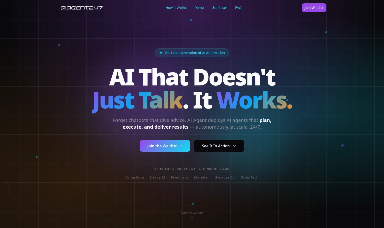 AI AGENT 247 website