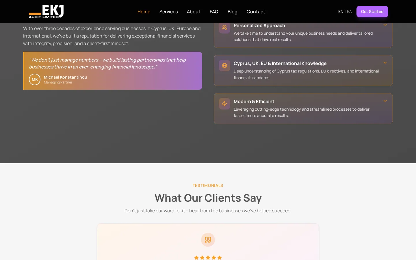EKJ — TRUST & FAQ
